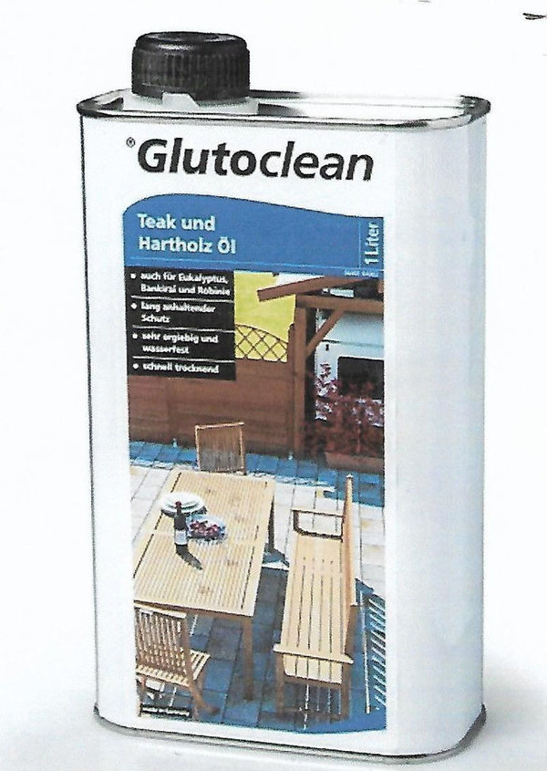 Glutocelan Teak und Hartholz Öl 1 Liter