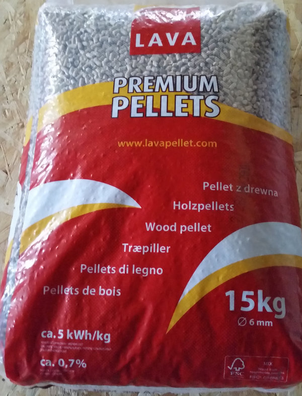 Lava Premium Pellets  Pallete 65 Sack (1Kg /0,40ct)